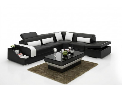 Modernen Design Eckcouch Ecksofa Wunnzëmmer Liederpolster Couch Sofa