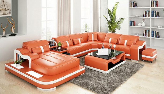 Design Ecksofa U Form Wunnlandschaft Designer Sofa Liederzofa Eckgarnitur Polster