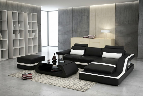 Wohnlandschaft Designer Canapé Eckcanapé L-Form Modern Canapé Eckgarnitur