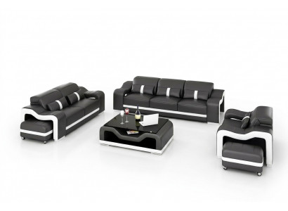 Sofasëtzung 321 Sëtz Plëtz Ledersofa Moderne Sofa Wunnlandschaft Designer