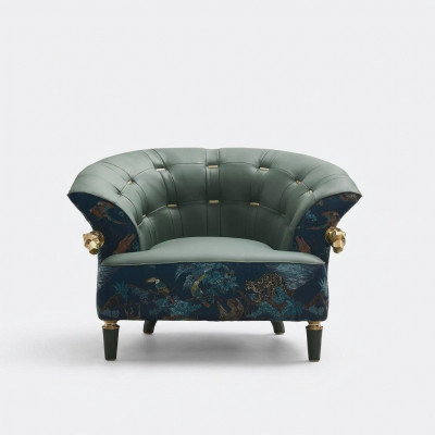 Textil-Sofa-Couch Polster Einsitzer Designer-Stil Miwwelen Modern Wunnzëmmer