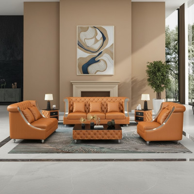 Chesterfield Liederdivan Canapé Këssen Komplett Set Garnitur 6tlg. Sëtz Set Lieder