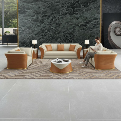 Exklusiv Liederkanapé Couch Sëtzpolster Garnitur 321 Sofa Couchen Landschaft