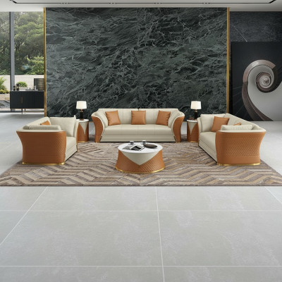 Exklusiv Designer Miwwelen 32 Sëtz Wohnlandschaft Couch Polster Garniture 2-Stéck.