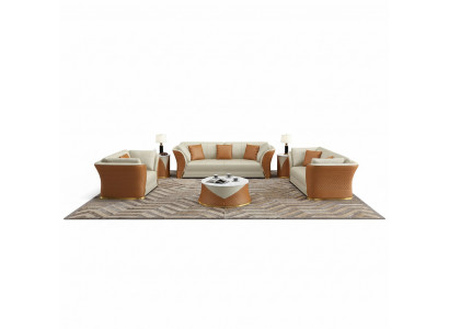 Exklusiv Designer Miwwelen 32 Sëtz Wohnlandschaft Couch Polster Garniture 2-Stéck.
