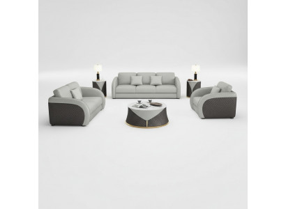 Exklusiv Designer Miwwelen 32-Sëtz-Couch Polster Garnitur 2-Deel Wunnlandschaft