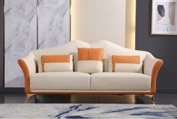 Klassesch Dräisëtzer Sofa 3 Sëtzer Design Sofas Couch Italieneschen Stil
