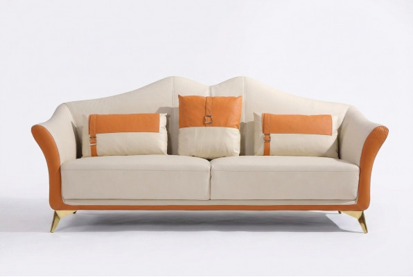 Klassesch Dräisëtzer Sofa 3 Sëtzer Design Sofas Couch Italieneschen Stil