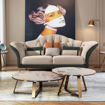Soffagarnitur Designer Soffa Ledersoffa 321 Plaz Modern Soffa