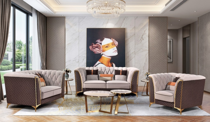 Ledercouch Designer Couch Couchesëtzung 321 Plazen Modern Couch Wunnlandschaft Nei