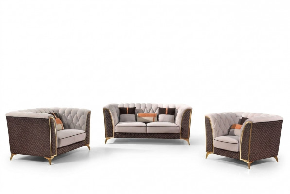 Ledercouch Designer Couch Couchesëtzung 321 Plazen Modern Couch Wunnlandschaft Nei