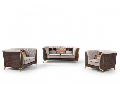 Ledercouch Designer Couch Couchesëtzung 321 Plazen Modern Couch Wunnlandschaft Nei