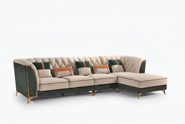 Eckcouch L Form Modern Sofa Liederhocker Eckgarnitur Gepolstert Wunnlandschaft