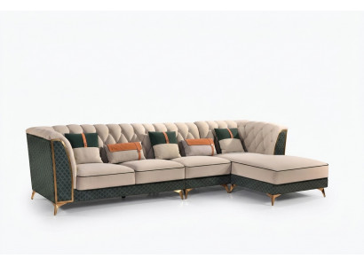 Eckcouch L Form Modern Sofa Liederhocker Eckgarnitur Gepolstert Wunnlandschaft