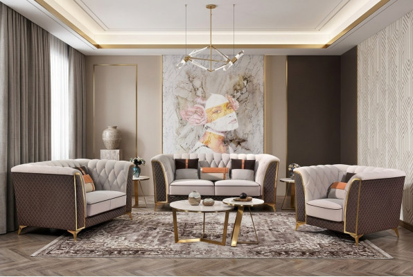Dräisëtzer Sofa 3 Sëtzer Designer Lueder Sofa Dräisëtzer Italienesch Stil Miwwel