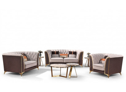 Sëtzgrupp 321 Sëtzer Liederstil Modern Sofa Designer Sofa Nei