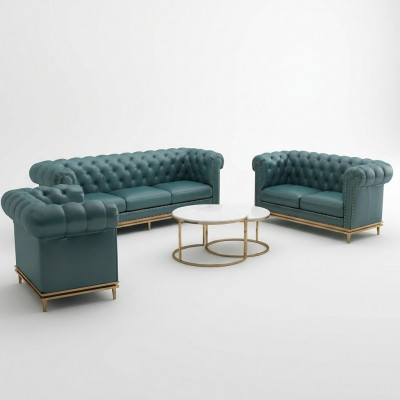 Chesterfield Sofa Couch Polster Couch 3er Couchen Polster Lieder Nei