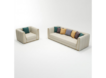 Edelstol Exklusiv Design Miwwelen 31 Sëtz Hocker Couche Polster Garnitur