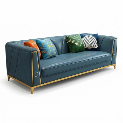 Chesterfield Sofa Canapé Dréiplazéiert Gepolstert Canapé 3er Couchen Polster Lieder