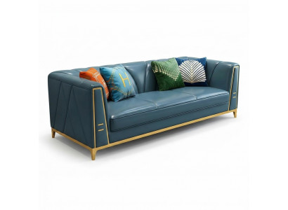 Chesterfield Sofa Canapé Dréiplazéiert Gepolstert Canapé 3er Couchen Polster Lieder