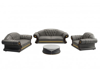 Chesterfield Sofagarnitur Polster Couch Sëtz Garnituren 2tlg. Set 3+2 Sëtzer Neit