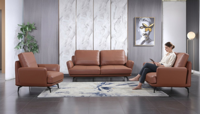 Wunnzëmmer Polstermöbel Liederbett Sofa-Garnitur 3+2+1 Sëtzer Modern Sofa Canapé