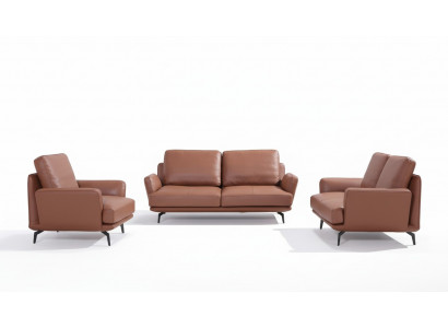 Wunnzëmmer Polstermöbel Liederbett Sofa-Garnitur 3+2+1 Sëtzer Modern Sofa Canapé