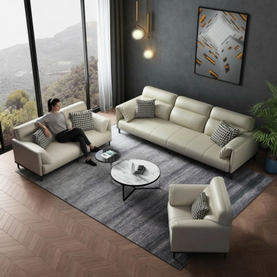 Italienesch Designer Miwwelen Sofagarnitur 321 Sëtzer Couch Polster Stoff Textil