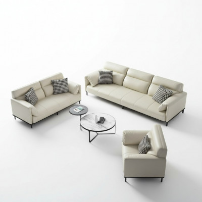 Italienesch Designer Miwwelen Sofagarnitur 321 Sëtzer Couch Polster Stoff Textil