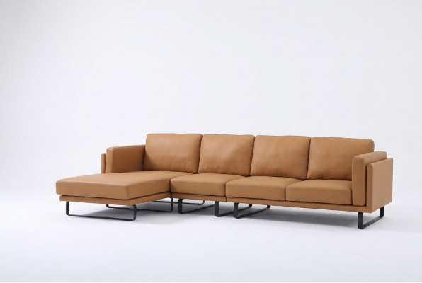 Eckcouch Design Ecksofa Wunnzëmmer Miwwelen Modern Liederpolster Couch