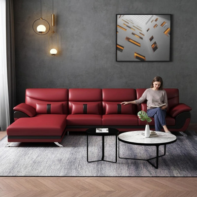 Design Wunnzëmmer Liederpolster Ecksofa Eckcouch Canapé Sofa L-Form