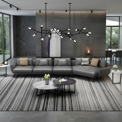 Liederpolster Design Eckcouch Sofa L-Form Wunnlandschaft Wunnzëmmer