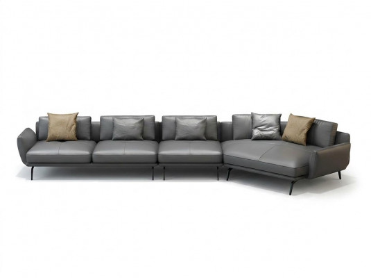 Liederpolster Design Eckcouch Sofa L-Form Wunnlandschaft Wunnzëmmer