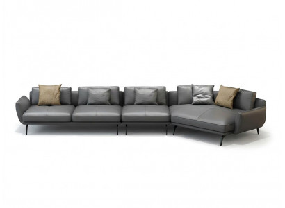 Liederpolster Design Eckcouch Sofa L-Form Wunnlandschaft Wunnzëmmer