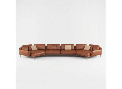 Wénkelsofa Italienesch Miwwelen Wunnzëmmer Canapé Polster Luxus Sofa Wénkel-Garnitur