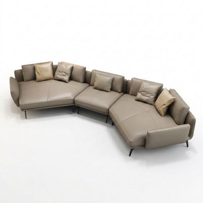 Modern Sofa Ecksofa U-Form Polsterméibelen Wunnzëmmer Lieder Sofa Ecksofa