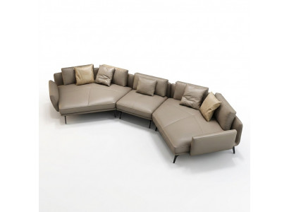Modern Sofa Ecksofa U-Form Polsterméibelen Wunnzëmmer Lieder Sofa Ecksofa