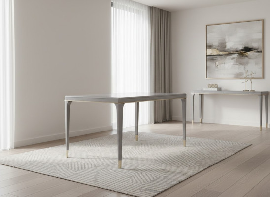 Italienesch Stil Miwwelen Iessdësch Dësch Holz Miwwelen Iesszëmmer 140x85cm