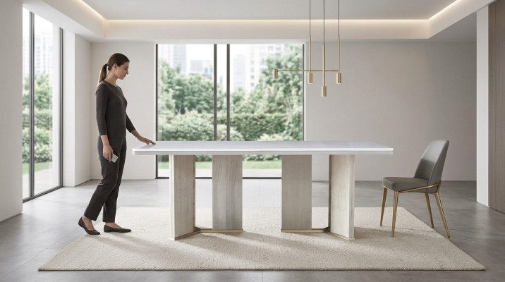 Iessdësch Miwwelen Wunnzëmmer Dëscher Holz Dësch italieneschen Design nei