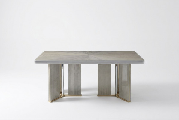 Luxus Dësch Design Iesszëmmer 200x100cm Iessdëscher Holz Miwwelen Designer