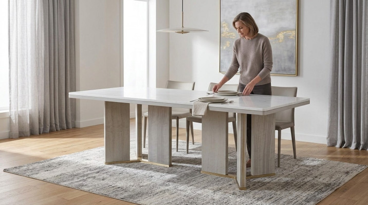 Iessen Dësch Iesszëmmer Designer Polster Luxus Dësch Dëscher 200x100cm Iessdëscher