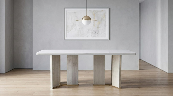 Iessen Dësch Iesszëmmer Designer Polster Luxus Dësch Dëscher 200x100cm Iessdëscher