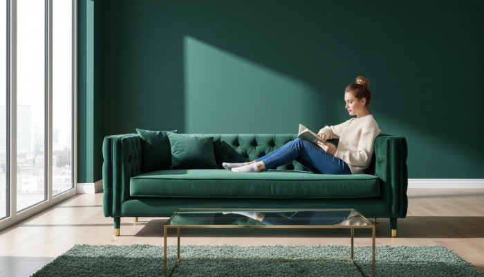 Chesterfield Sofa Wunnzëmmer Stoffcouch Couch Polstersëtz Garnitur 3er Sofae Nei