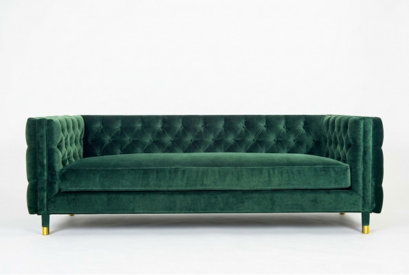 Chesterfield Sofa Wunnzëmmer Stoffcouch Couch Polstersëtz Garnitur 3er Sofae Nei