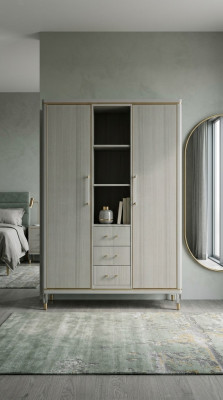 Italienesch Schlofkummerméibelen Design Kleederschaf Hölzerschaf