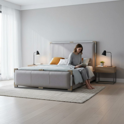 Luxus Designer Schlofzëmmer Bett Duebel Better Hotel 180x200 Italienescht