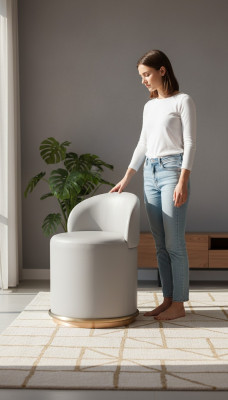 Stull Polster Wunnzëmmer Modernen Fauteuil Designer-Fauteuil Hotel Fauteuil