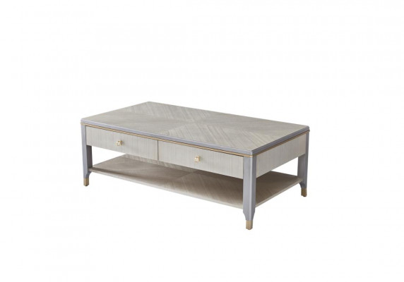 Luxus Wunnzëmmer Dësch Couchtisch Holzdësch Deko Design Dëscher Stil Miwwelen