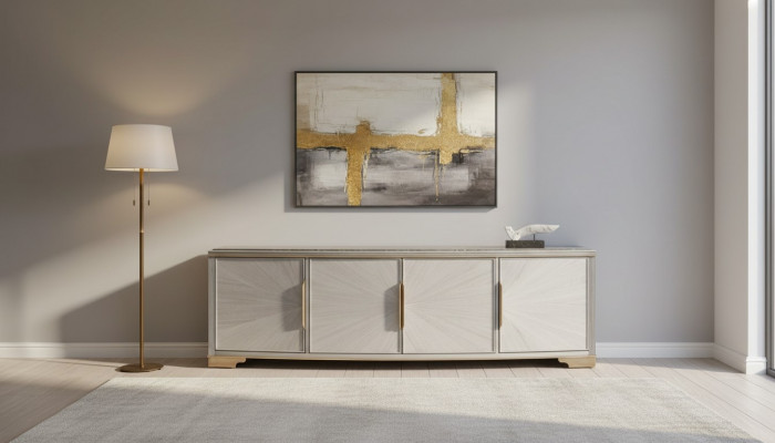 Luxus Design Kommode Anrichte Lowboard Dekorative Säit Schaf Wunnzëmmer