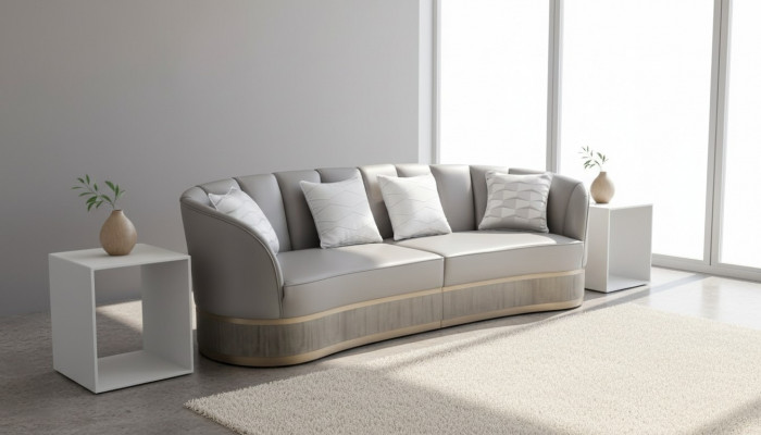 XXL grouss Sofa Couch véiersëtzer Lounge Club Sofas 270cm italienesch Miwwelen nei
